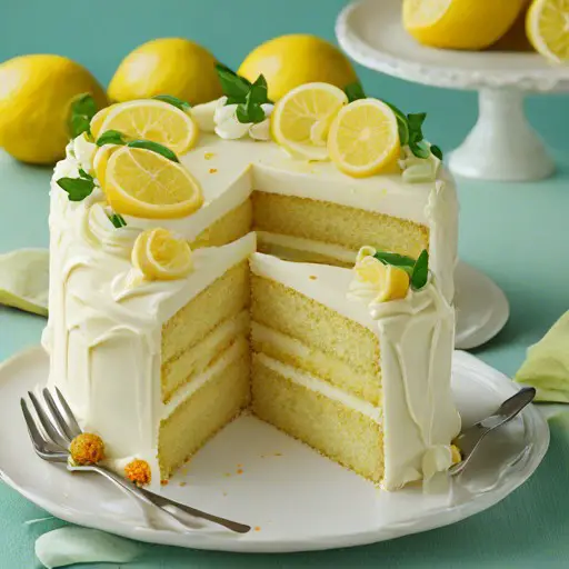 Fancy lemon cake